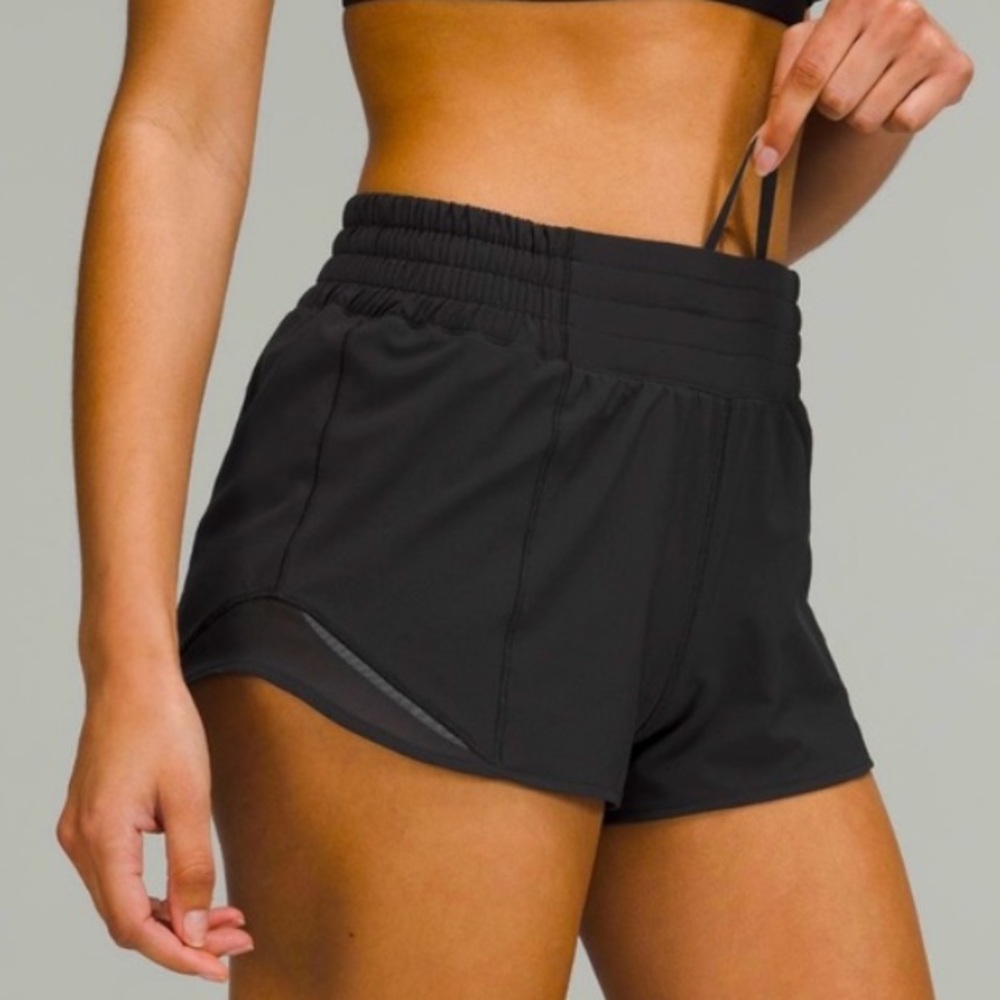 LULULEMON Hotty Hot Women's Black Athletic Shorts